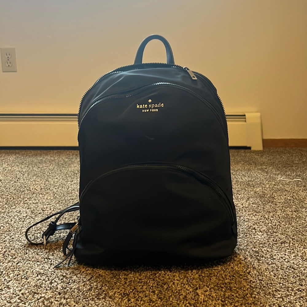 Black Kate Spade New York Karissa Nylon Large Backpack.